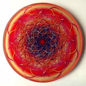 4 INCH
ROUND GLASS COASTER
ORANGE INDIGO 1
